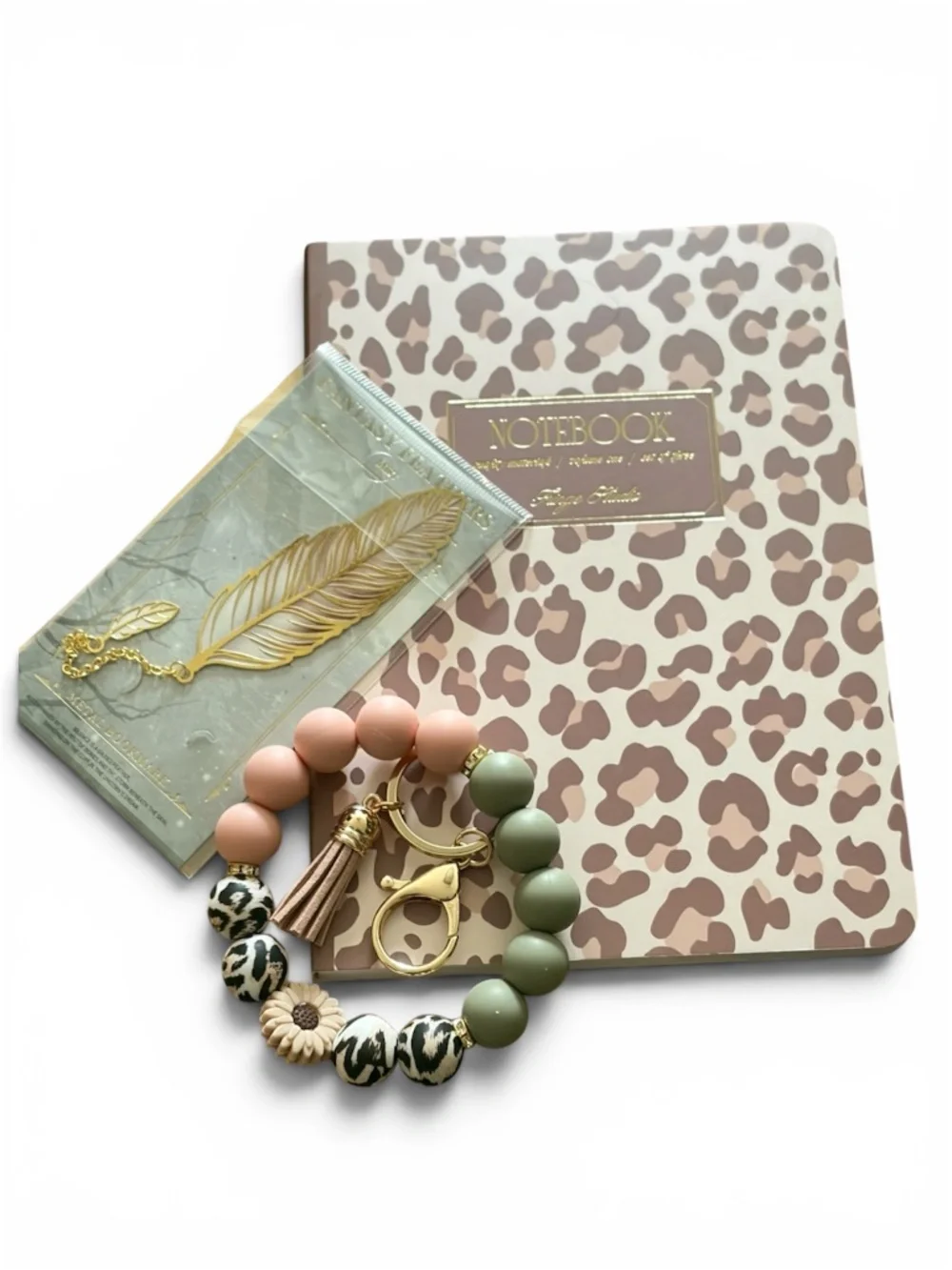 Aesthetic Stationery Bundle – Leopard & Blush Edition